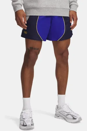 Under Armour Herenshorts Icon Volley Colorblock Royal / Midnight Marineblauw / Noble Goud 3XL