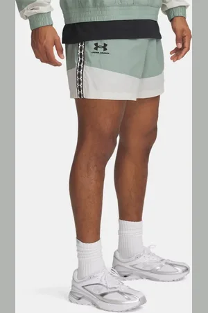 Under Armour Herenshorts Terrace96 Woven Silica Groente / Summit Wit / Zwart L