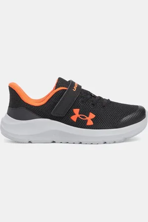 Under Armour Jongenshardloopschoenen Pre-School Pursuit 4 AC Zwart / Anthracite / Ares Rood 32
