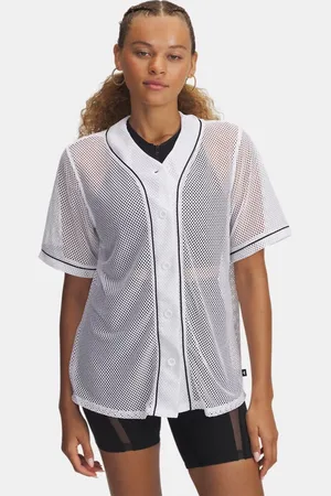 Under Armour Honkbaljersey Sportstyle voor dames Wit / Wit L