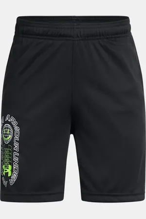 Under Armour Jongensshorts Tech™ voor de zomer Zwart / Cyber Groente YLG (149 - 160 cm)