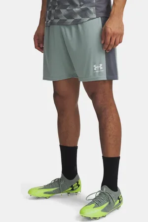 Under Armour Herenshorts Challenger Knit Silica Groente / Castlerock / Wit L