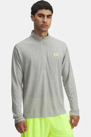 Under Armour Herenshirt Tech™ Vent Geotessa met korte rits Hydro Groente / Silica Groente / High Vis Geel L