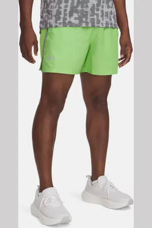 Under Armour Herenshorts Launch 13 cm Cyber Groente / Silica Groente / Reflecterend 3XL