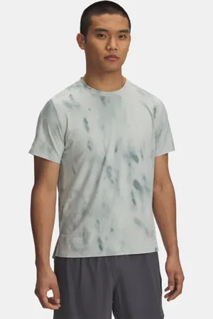 Under Armour Herenshirt Launch Elite Printed met korte mouwen Hydro Groente / Reflecterend L
