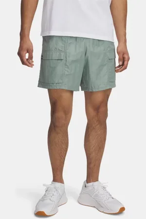 Under Armour Herenshorts Icon Volley Cargo Silica Groente / Sonic Geel / Wit 3XL