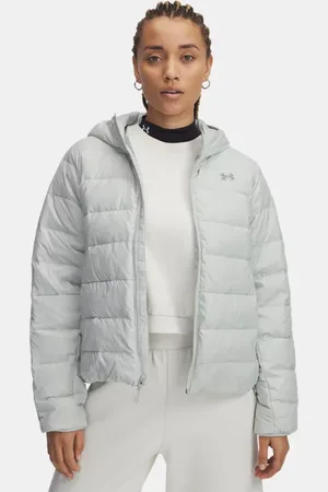 Under Armour Damesjack Legend Down Hooded Hydro Groente / Silica Groente L