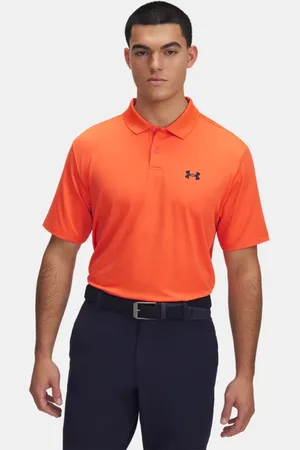 Under Armour Herenpolo Matchplay Fire / Midnight Marineblauw L