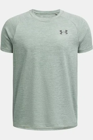 Under Armour Jongensshirt Tech™ 2.0 met korte mouwen Silica Groente / Zwart YLG (149 - 160 cm)