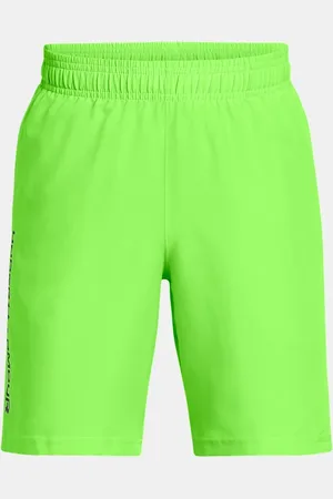 Under Armour Jongensshorts Tech™ Woven Wordmark Cyber Groente / Zwart YLG (149 - 160 cm)