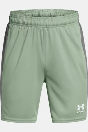 Under Armour Jongensshorts Challenger Knit Silica Groente / Castlerock / Wit YLG (149 - 160 cm)