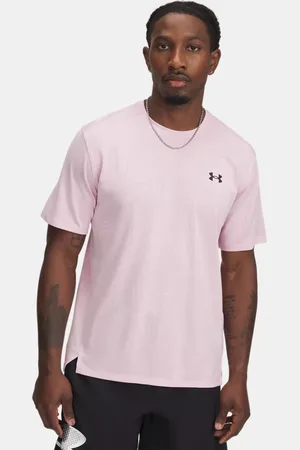 Under Armour Herentop Tech™ Vent Geotessa met korte mouwen Prime Roze / Zwart 3XL