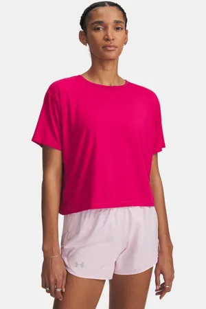 Under Armour Damesshirt Motion met korte mouwen Shaded Fuchsia / Wit L