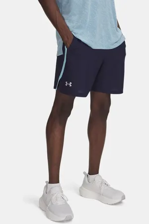 Under Armour Herenshorts Launch 18 cm Midnight Marineblauw / Stream / Reflecterend 3XL