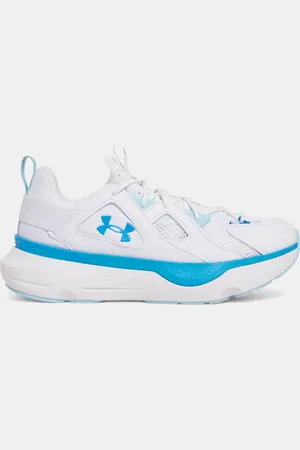 Under Armour Unisex schoenen Infinite MVMNT SE Sportstyle Wit / Stream / Electric Blauw 44.5