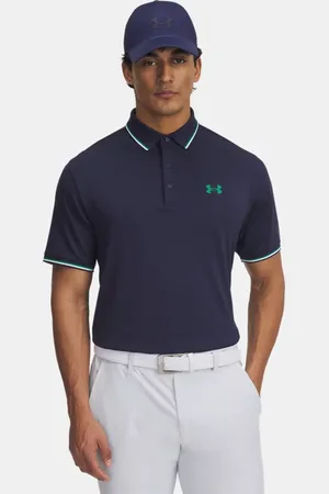 Under Armour Herenpolo Drive Souvenir Midnight Marineblauw / Team Kelly Groente L