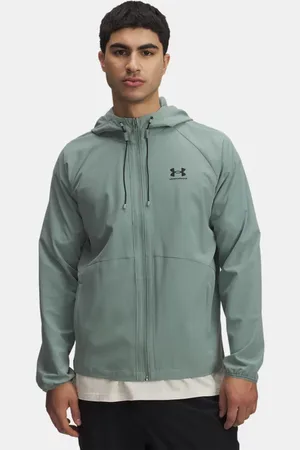 Under Armour Herenwindjack Stretch Woven Silica Groente / Zwart / Zwart 3XL