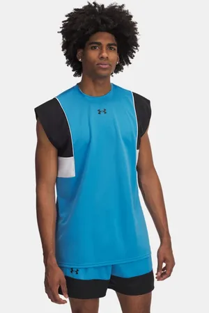Under Armour Herentanktop Zone Pro Ether Blauw / Zwart / Zwart L