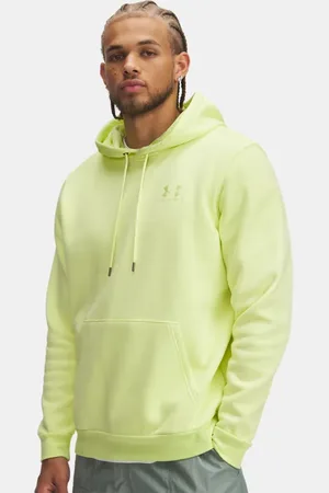 Under Armour Herenhoodie Icon Fleece Sonic Geel / Sonic Geel 3XL