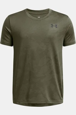Under Armour Jongensshirt Tech™ Vent Jacqrd met korte mouwen Marine OD Groente / Zwart YLG (149 - 160 cm)
