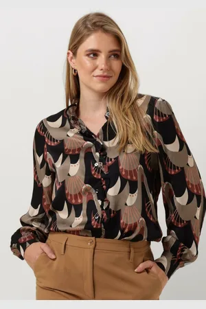 Summum Woman Blouse Dames Blouse Abstract Peacock