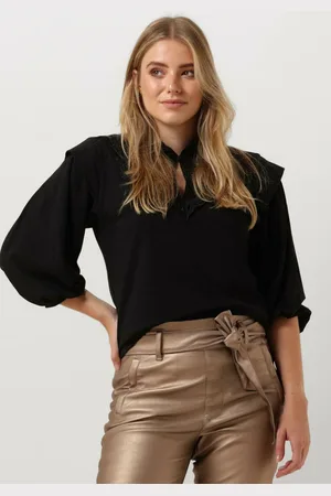 Summum Woman Top Dames Jersey Top 3/4 Sleeve Jersey And Embroidery Mic