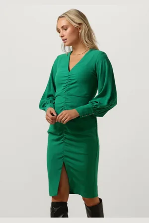 Access Mini Jurk Dames Ruched Dress With V Neckline