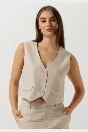 Gestuz Gilet Dames Lizagz Linen Waistcoat