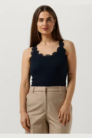 Rosemunde Top Dames Silk Top W/ Lace