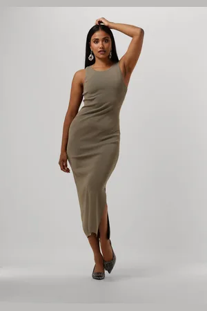 Gestuz Midi Jurk Dames Briellegz Sl Rib Dress