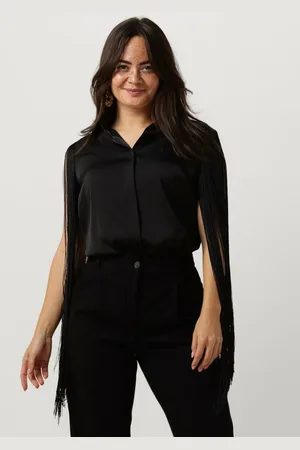 Access Blouse Dames Shirt With Fringed Sleeves