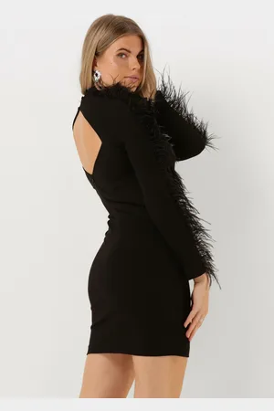 Access Mini Jurk Dames Long Sleeve Mini Dress With Feat