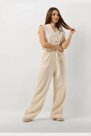 Summum Woman Jumpsuit Dames Jumpsuit Cotton Linen Stretch