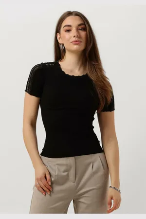 Rosemunde T-Shirt Dames Benita Silk T-shirt W/ Lace
