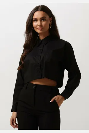 Co&apos;Couture Blouse Dames Cotton Crisp Cropped Shirt