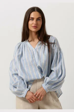 Mos Mosh Blouse Dames Safi Striped Linen Shirt
