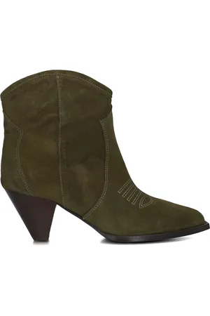 Toral Enkellaarsjes Dames Cream Sue