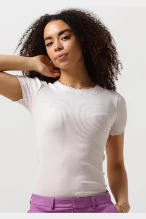 Rosemunde T-Shirt Dames Benita Silk T-shirt W/ Lace