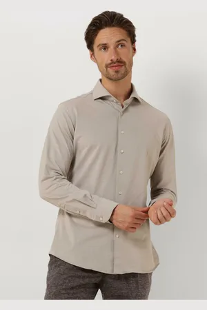 Profuomo Business Overhemd Heren Shirt X-cutaway Japanese Knitted