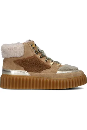 Voile blanche Hoge Sneakers Dames Eva Hike