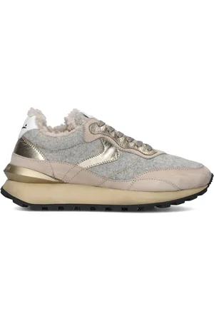 Voile blanche Lage Sneakers Dames Qwark Hype Fur