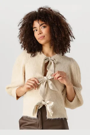 Co&apos;Couture Trui Dames Coralie Cc Bow Rib Cardigan