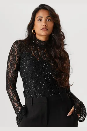 Dante 6 Longsleeve Dames Prebble Lace Top