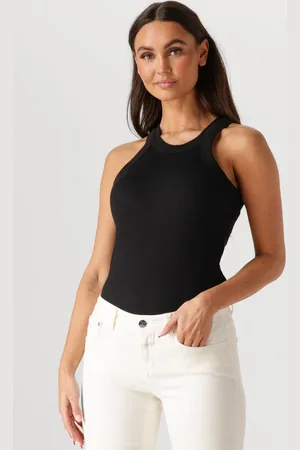 Closed Top Dames Racer Tank Top