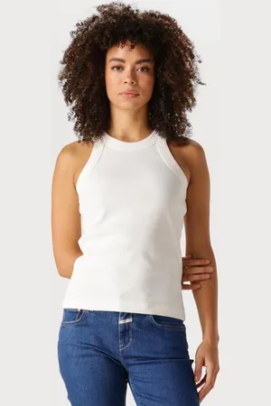 Closed Top Dames Racer Tank Top