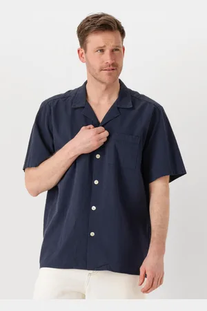 Foret Forét Casual Overhemd Heren Hush Seersucker Ss Shirt