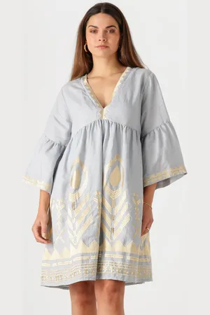 Greek Archaic Kori Mini Jurk Dames 231114