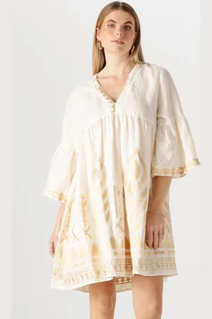 Greek Archaic Kori Mini Jurk Dames 231114