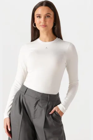 Alix the label Top Dames Ladies Knitted Modal Longsleeve Top