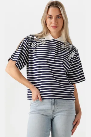 Dante 6 T-Shirt Dames Titan Embellished Polo Shirt
